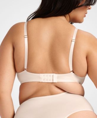 Women's Wireless Support Smooth Satin Luxe Lift Padded Bra