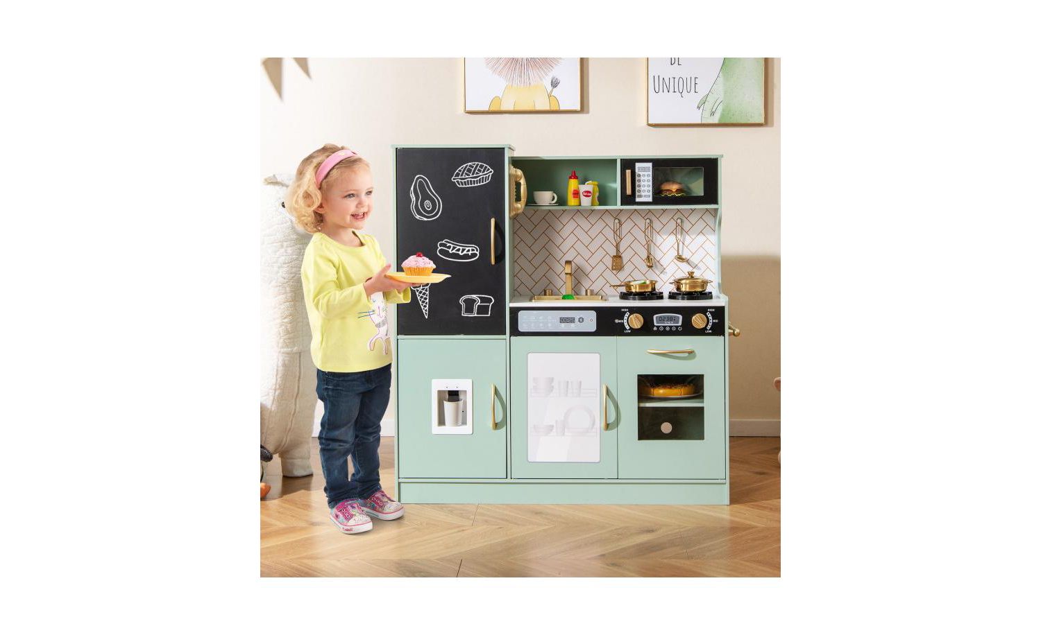 Kids Toy Kitchen Playset with Utensils, Ages 3+
