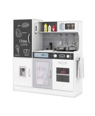 Kids Toy Kitchen Playset with Utensils for Ages 3 and Up