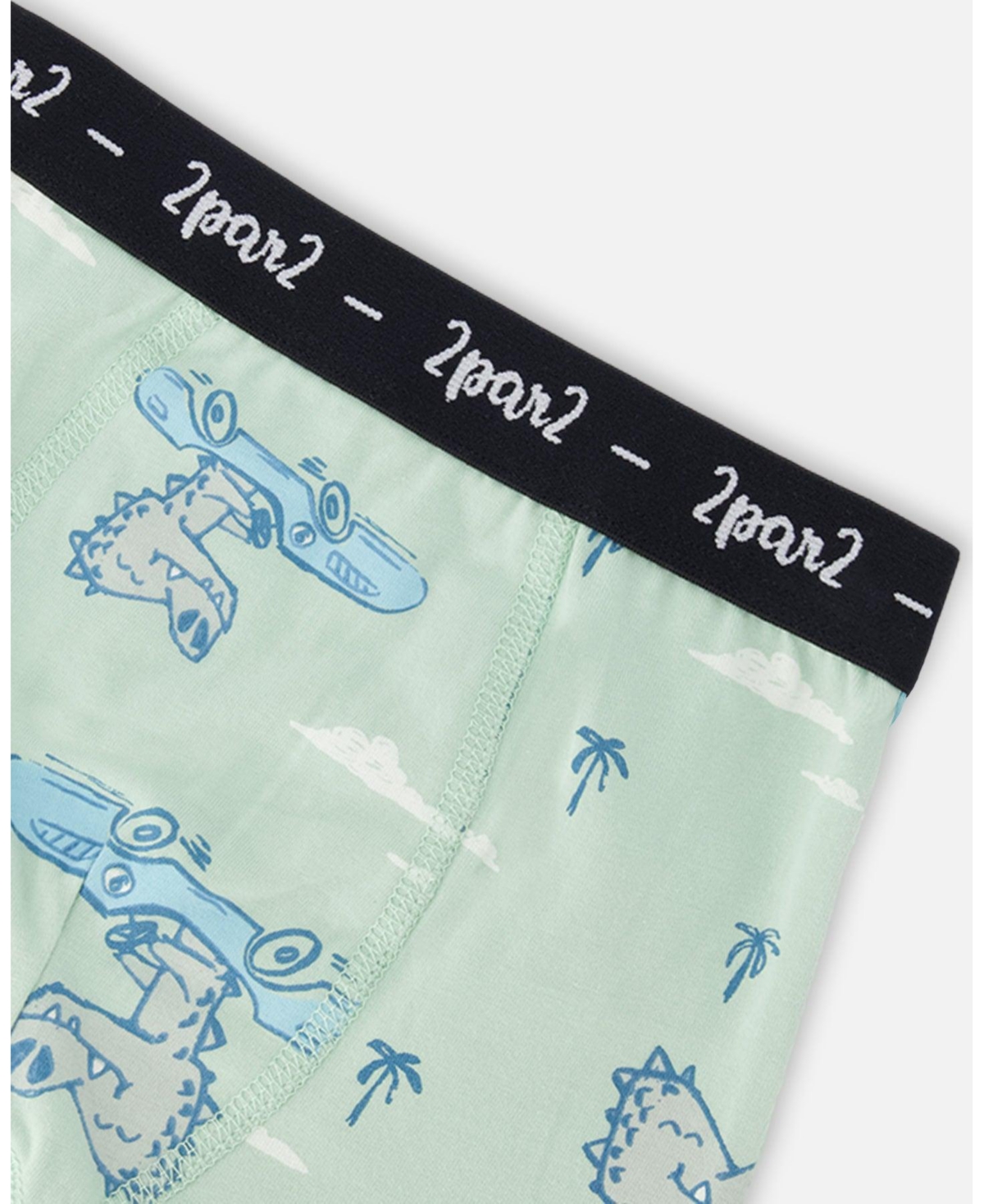 Draft - Deux par Boys Cotton Printed Boxers Pack Of 3