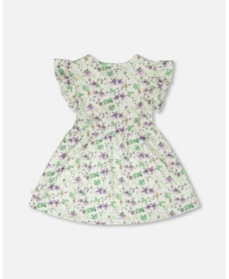 Girl Jersey Dress Printed Flowers - Child