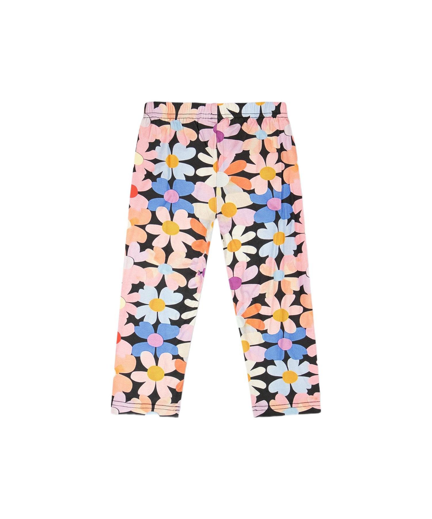 Girl Viscose Leggings Printed Flowers - Toddler|Child