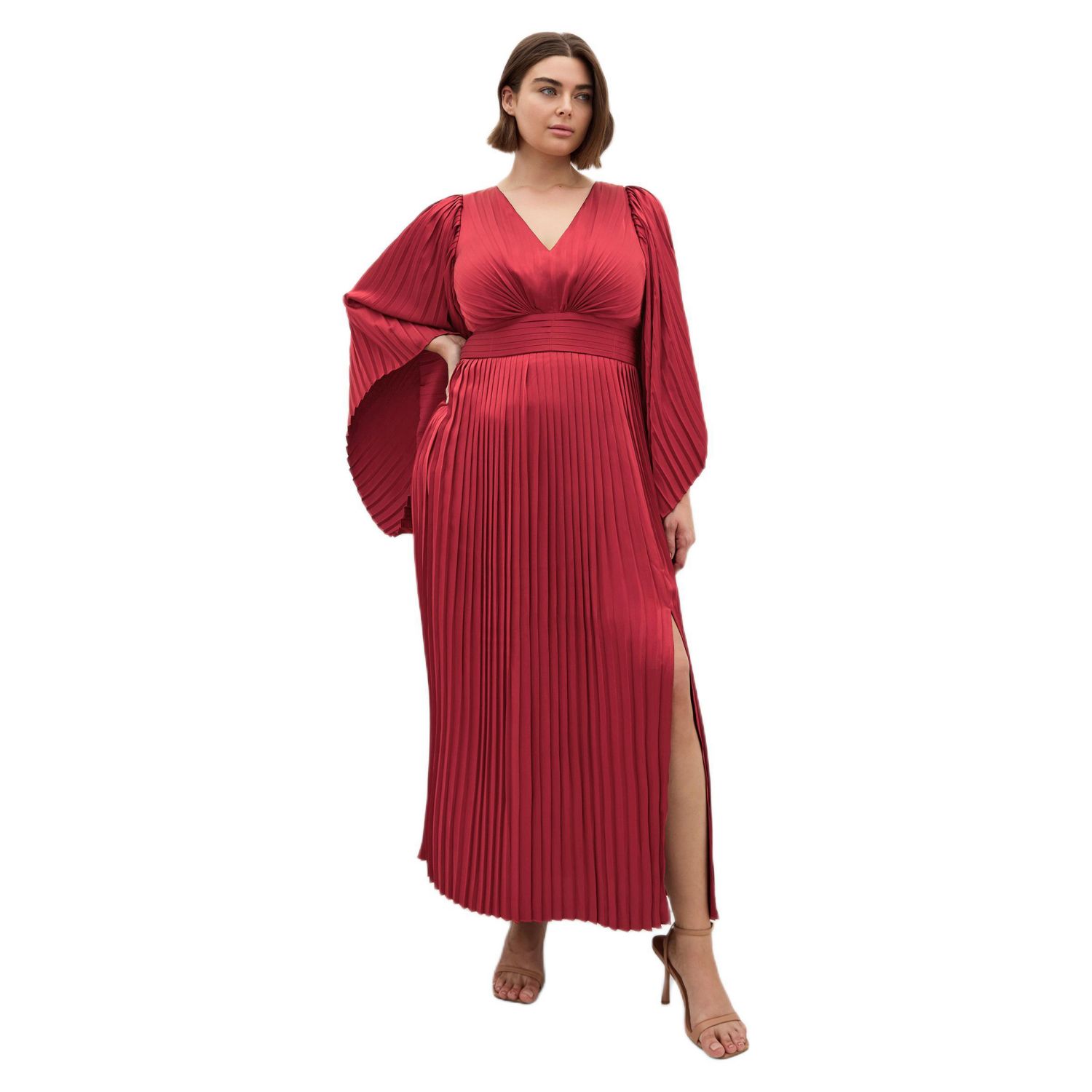 Women's Plus Size Carmina Pleat Maxi Dress