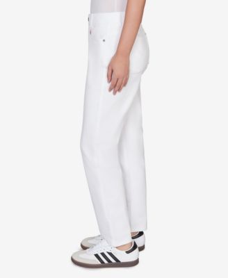 Plus Size Curve Enhancing Five Pocket Slim Leg Jeans