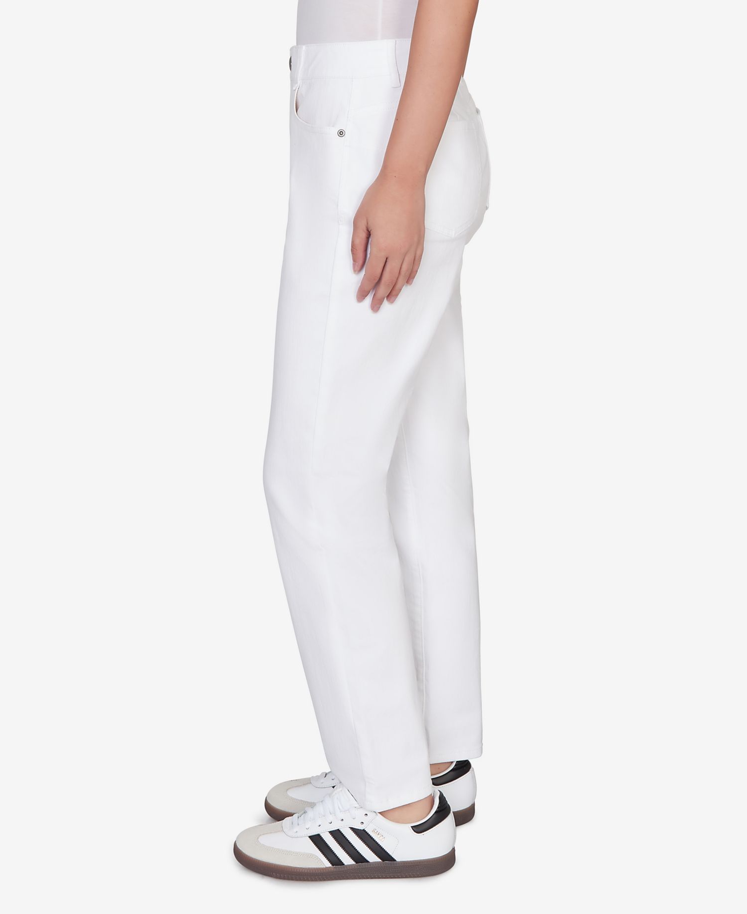 Plus Size Curve Enhancing Five Pocket Slim Leg Jeans