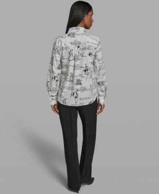 Women's Collared Woven Blouse
