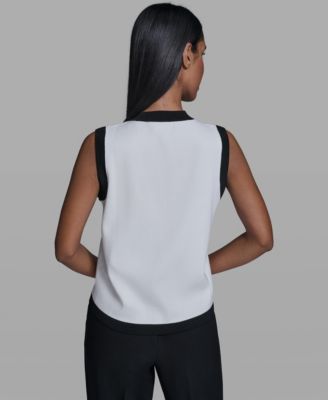 Women's Button-Down V-Neck Sweater