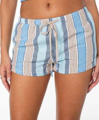 Women's Iyla Stripe Print Relaxed Fit Shorts
