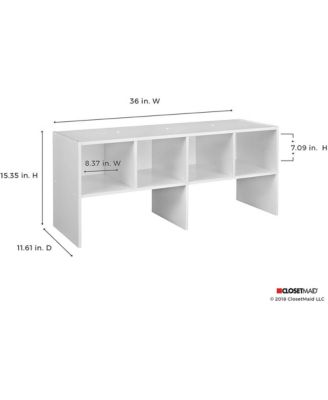 508200 Shelf Organizer with Shoe Rack and Cube Storage, Espresso