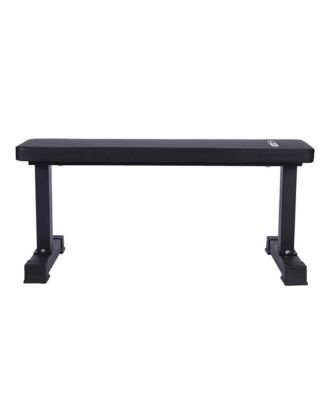 Steel Frame Foam Padded Flat Freeweight Bench for Weight Training