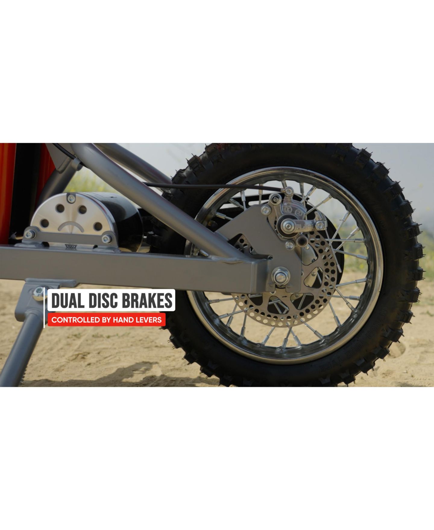 Детская игрушка Razor MX500 Dirt Rocket Steel Electric High-Torque Chain-Driven Motor Dirt Bike, 175 lbs Capacity, Ages 14+ — фото 10
