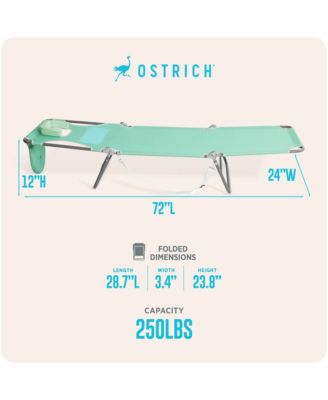 Ladies Comfort Lounger, Portable Beach Camping Pool Tanning Chair, Teal