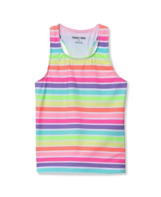 Girls Chlorine Resistant Racer Back Tankini Swim Top