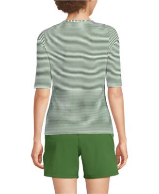 Women's SunShade UPF 50 Elbow Sleeve Rash Guard Swim Tee