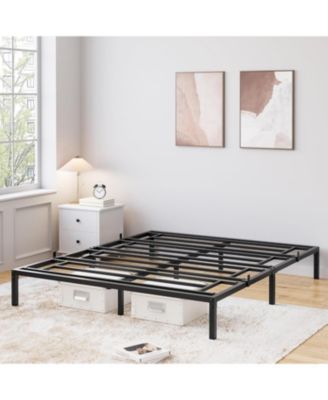 Heavy Duty Full Size 10 Inch Metal Platform Bed Frame with Storage and Steel Support