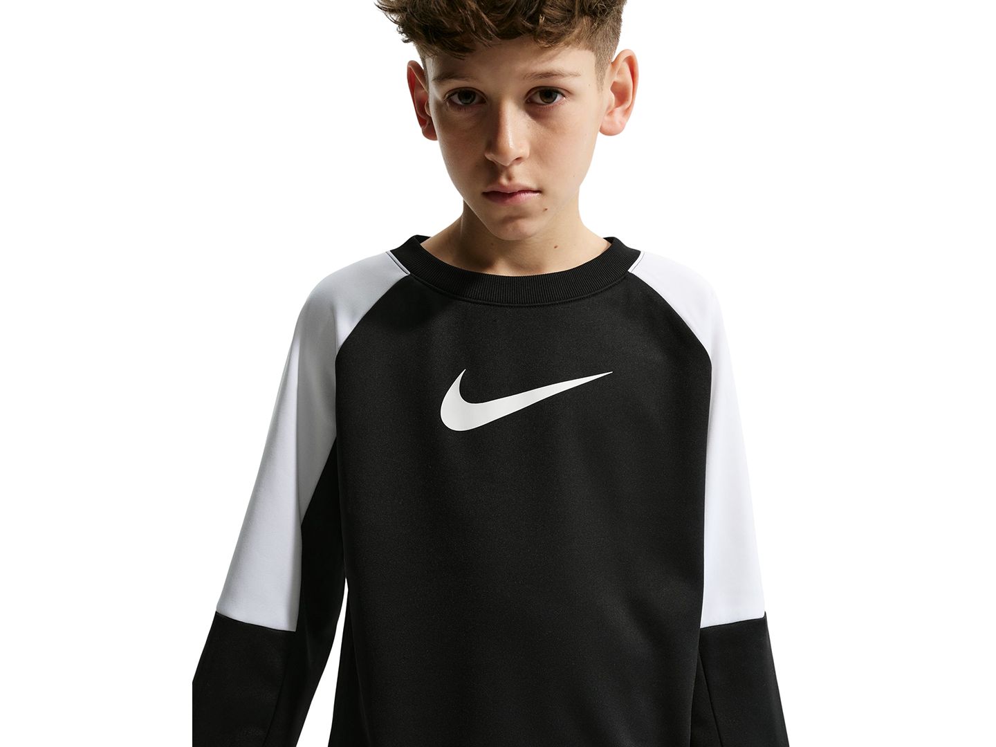 Детский комплект Nike Sportswear: свитшот и шорты, 8-20 лет, 2 предмета, цвет: Чёрный / Белый — фото 2