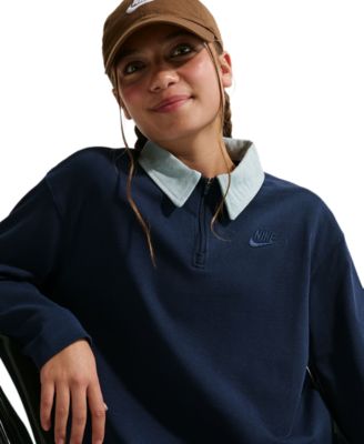 Girls' 7-16 Sportswear Collection Long-Sleeve Polo Top