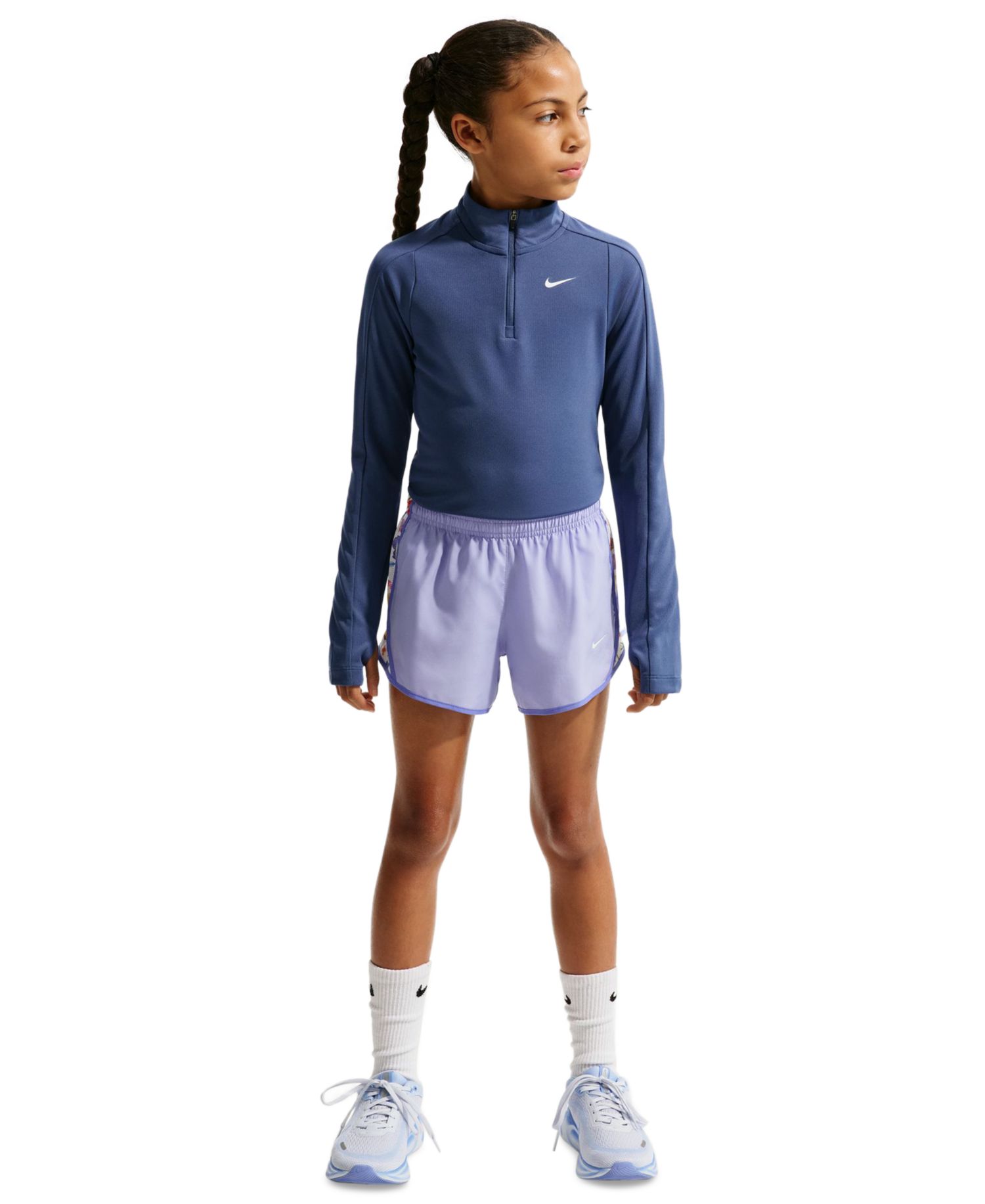 Шорты для бега Tempo Dri-FIT для девочек 7-16 лет
