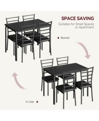 Dining Table for 2 Small Table and Chairs Set of 2 Dinette Set for 2 Square Dinner Table Set 3 Piece Kitchen and Dining Room Sets.