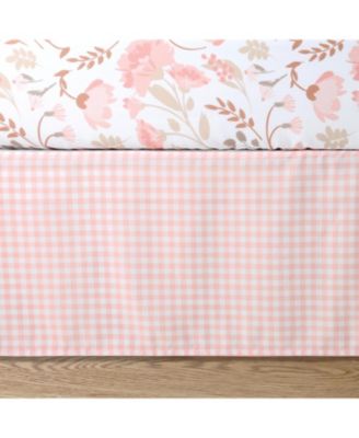 Crib Bedding Set for Baby Girls, Whimsical Floral, 3 Pieces