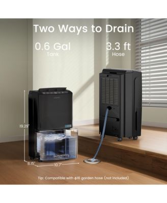 2500 sq ft Dehumidifier for Basement – Intelligent Control, Auto Drain