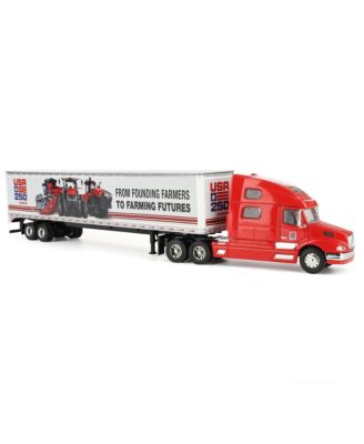 1/64 Volvo 770 Semi Truck with Box Trailer, Case IH USA "Commemorating 250 Years"