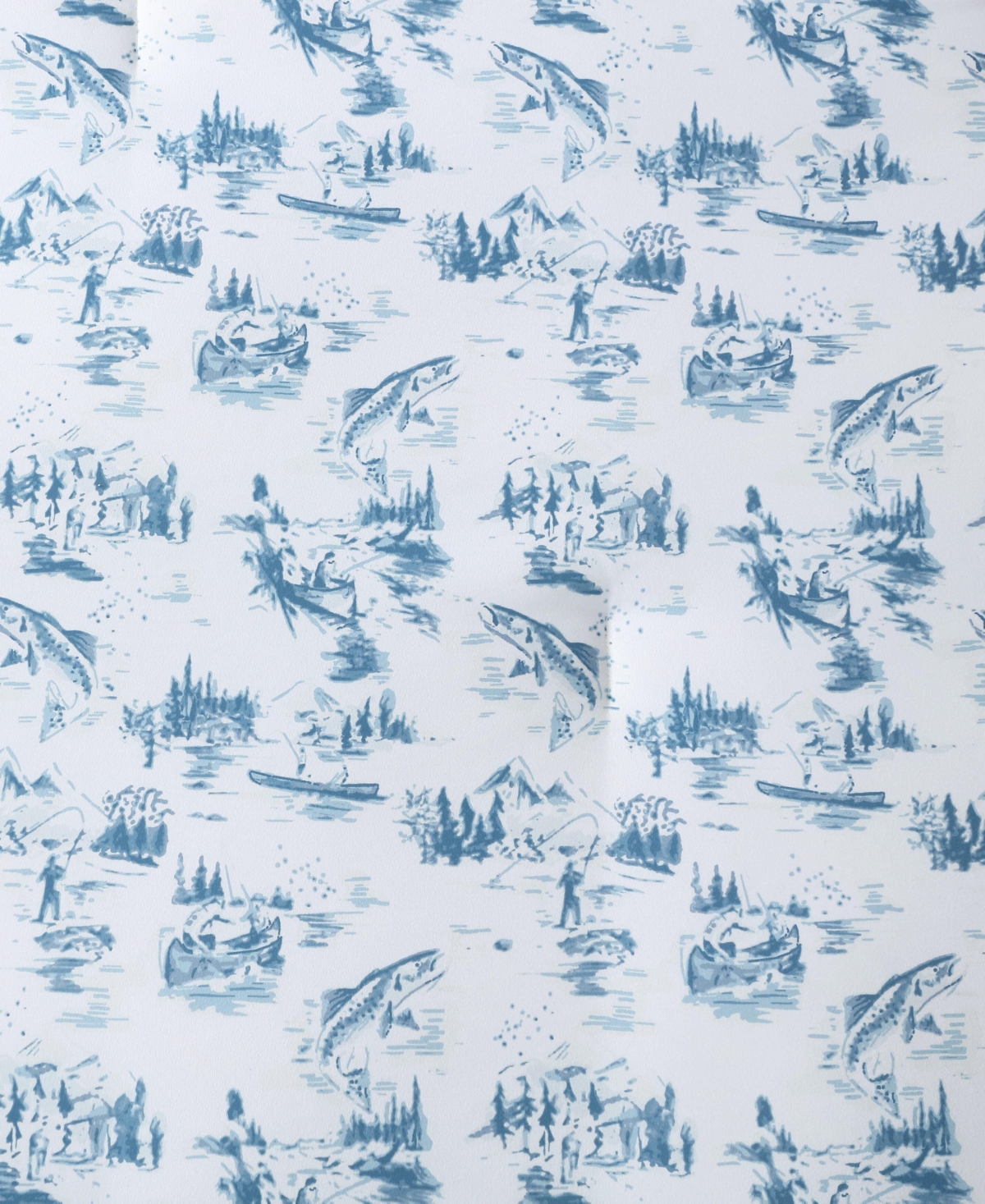 Eddie Bauer Fish Town Toile Reversible -Pc. Comforter Set