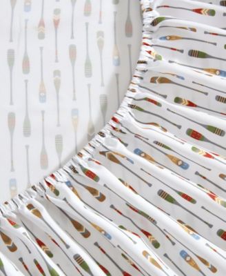 Canoe Lake Paddle Temperature Regulating Microfiber 4-Pc. Sheet Set, Queen