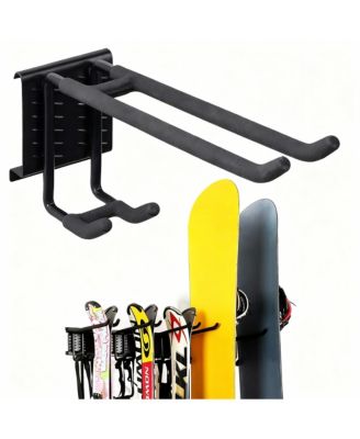 Heavy-Duty Ski Rack for 10 Pairs, Multi-Use, Easy Install