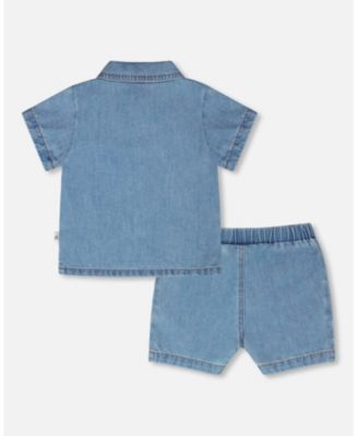 Baby Boys Chambray Top and Short Set