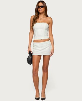 Women's Maeve Pinstripe Mini Skort