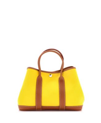 30 Garden Party Tote Toile and Leather