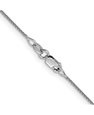 Solid 18k Gold Italian Sparkle-Cut 1mm Spiga Chain Necklace