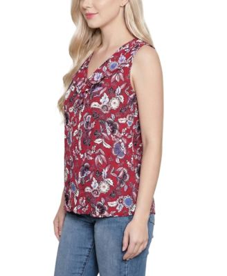 Petite Sleeveless Knit V-Neck Top