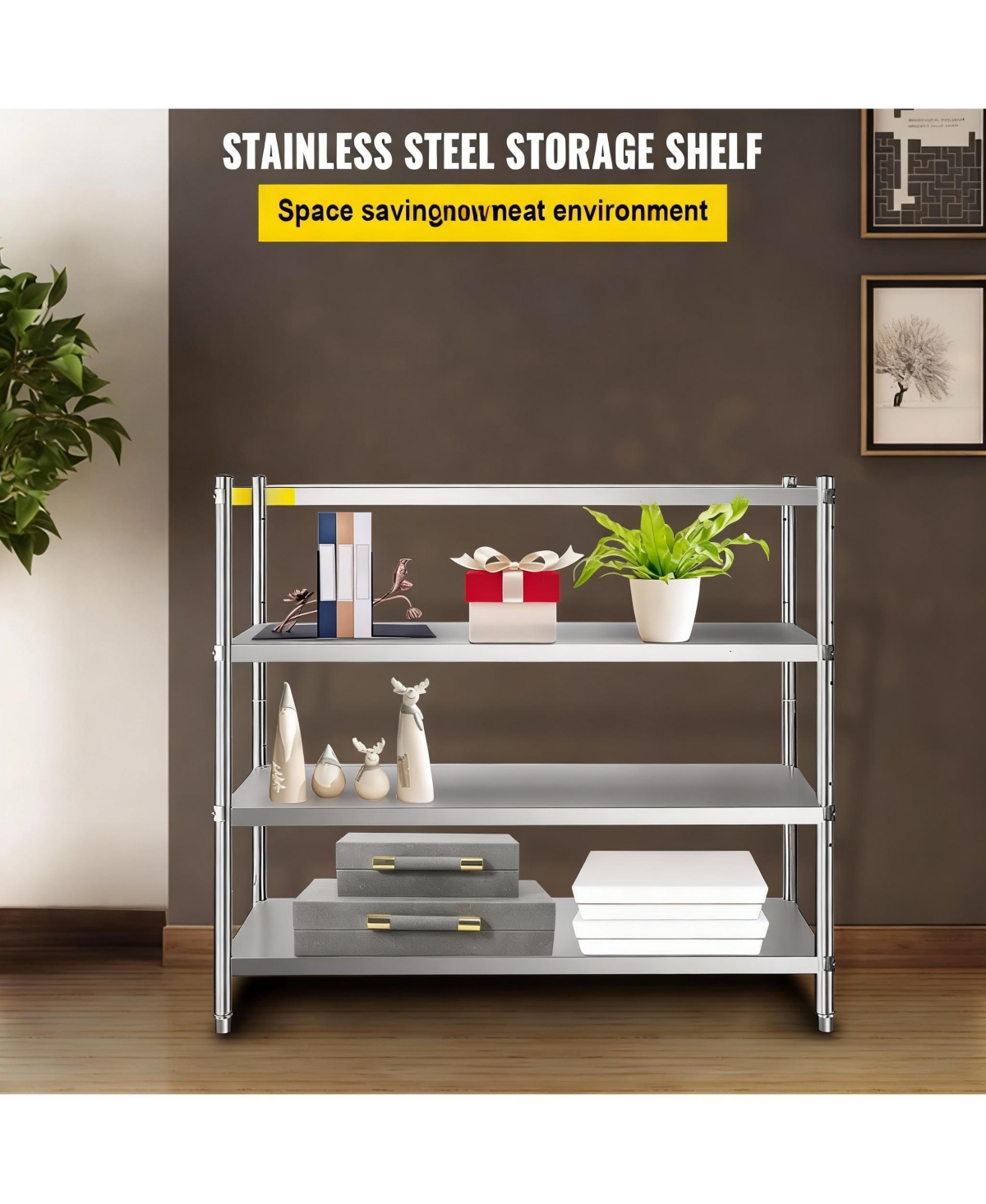 Yigii Stainless Steel Shelving Unit