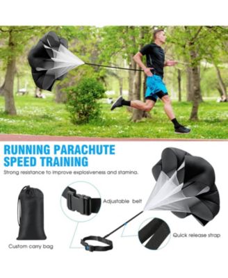 20ft Agility Ladder Training Set with 12 Cones, 4 Hurdles, Jump Rope & Parachute for Soccer, Basketball, Football – Kids to Adults