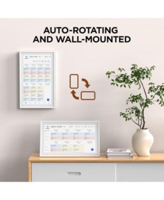 15.6 Inch Smart Digital Calendar and Photo Frame HD Touch Screen Family Organizer with Meal Planner Duty Chart To Do List and Weather