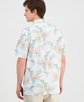 Men's Costa Wave Festa Fronds Printed Camp Shirt
