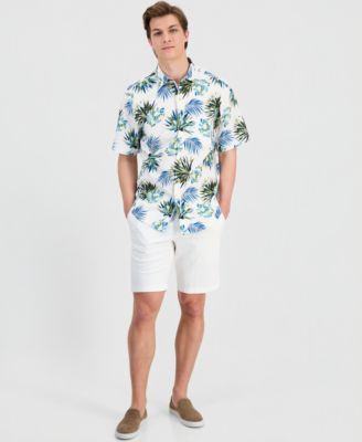 Men's Nova Wave Frond Mosaic Printed Shirt
