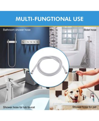 59" Extra Long PVC Shower Hose - Anti-Kink Handheld Shower Head Hose with Brass Spin Inner Core