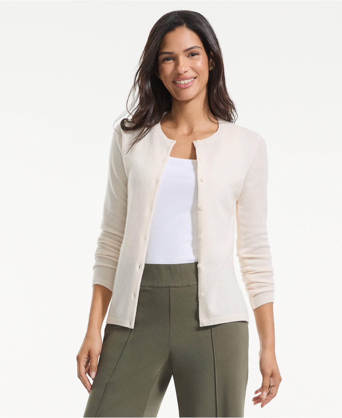 Lands' End Women's Micro Rib Square Neck Tank Top