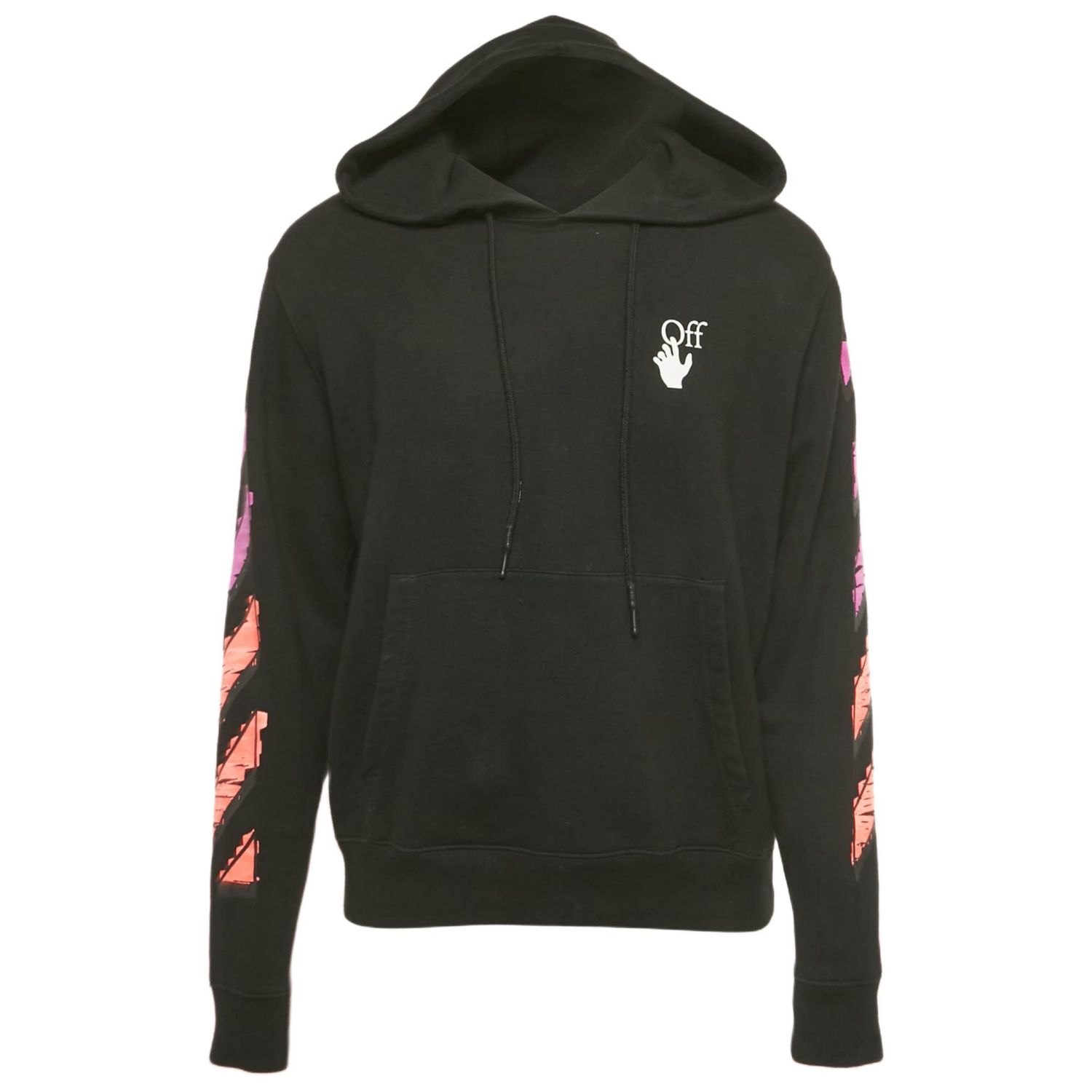 Men's Arrow Print Cotton Hoodie