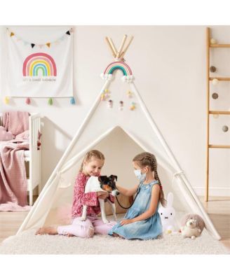 Teepee Tent for Kids with Mat – Indoor Play Tent with Mat