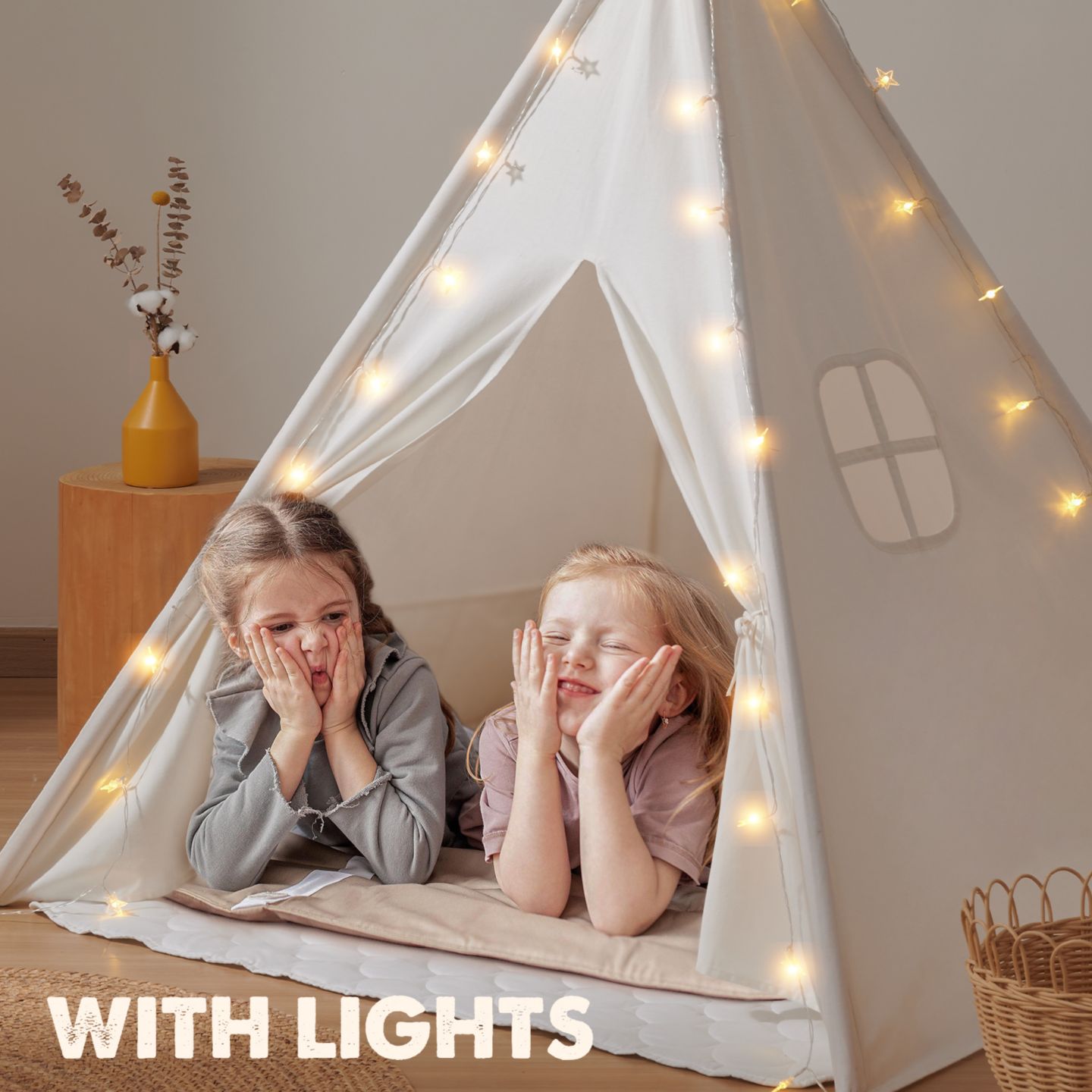 Детская игрушка Tiny Land Teepee Tent for Kids with Mat - Indoor Play Tent with Mat — фото 3