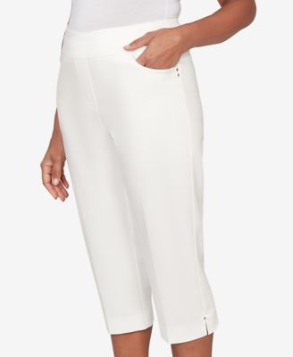Women's Resort Living Smooth Waist Easy Pull- On Capri Pants