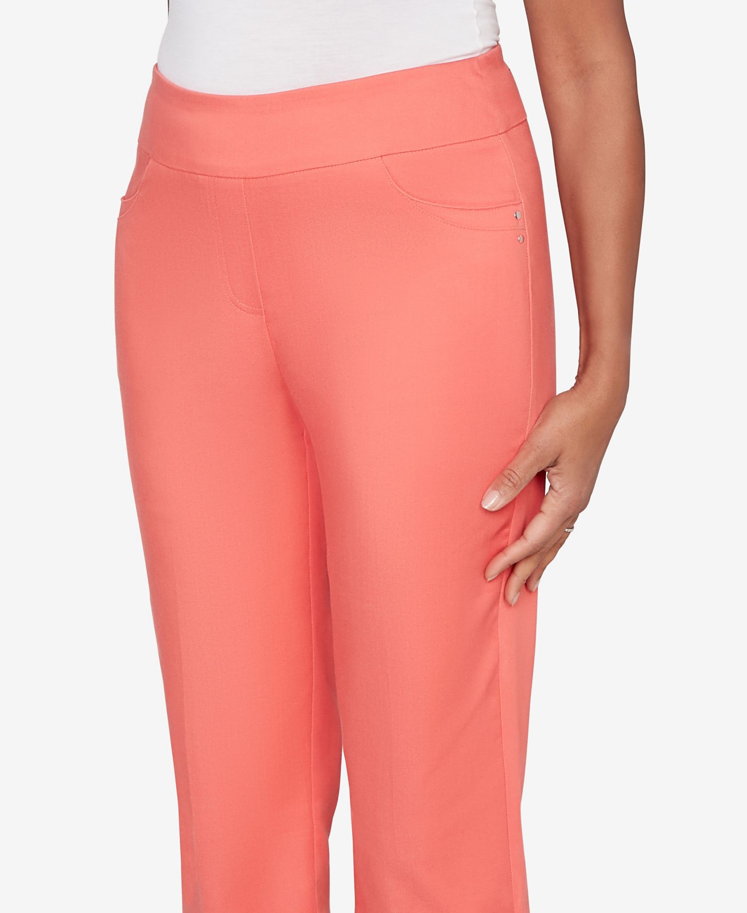 Women's Resort Living Smooth Waist Easy Pull- On Capri Pants