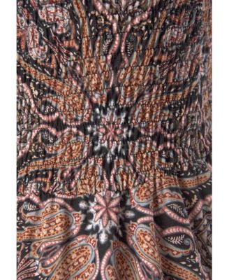 Women's Smocked Bandeau Convertible Maxi Dress