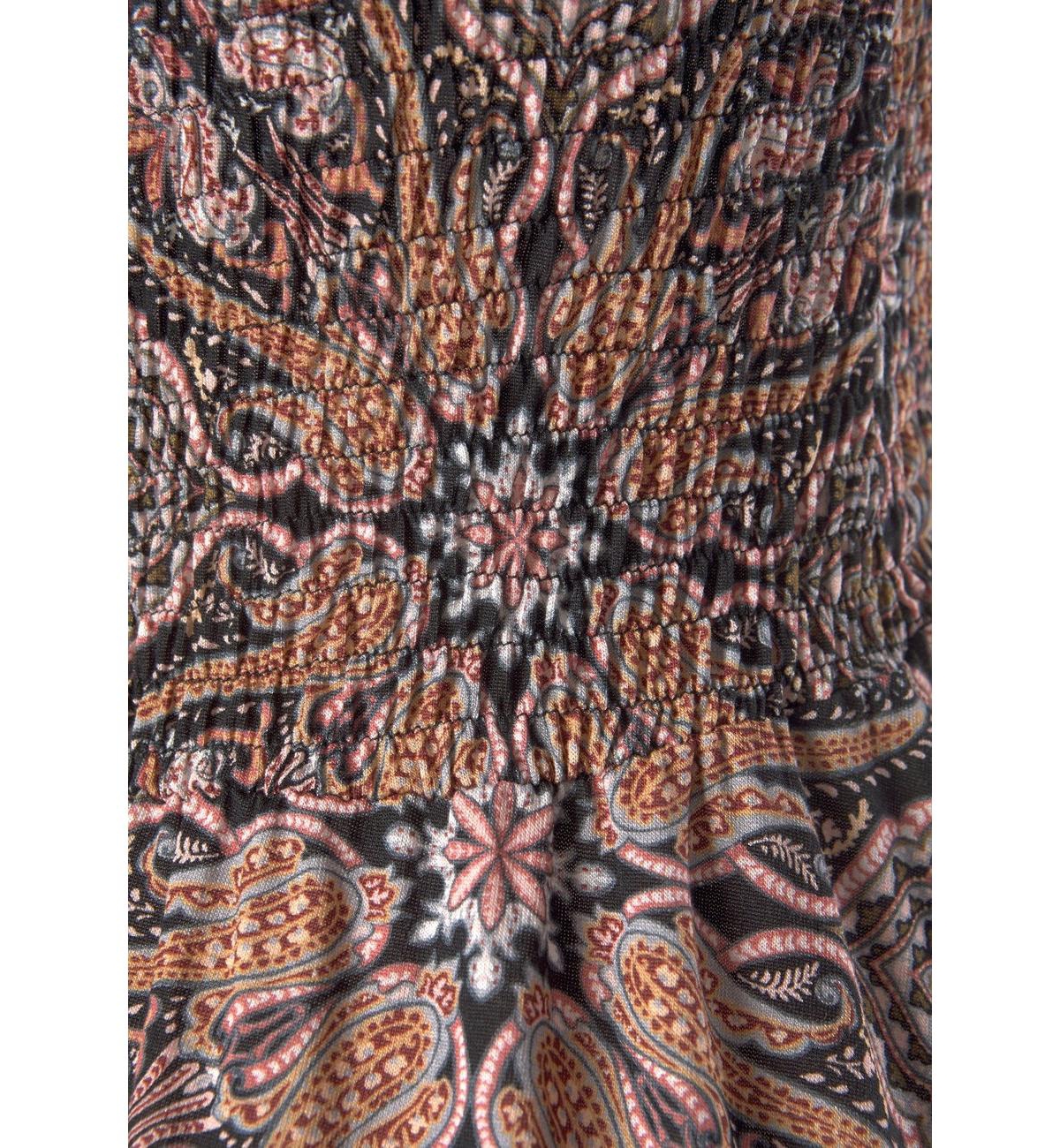 Lascana Women's Smocked Convertible Maxi Dress