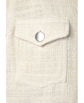 Women's Boucle Shirt Jacket