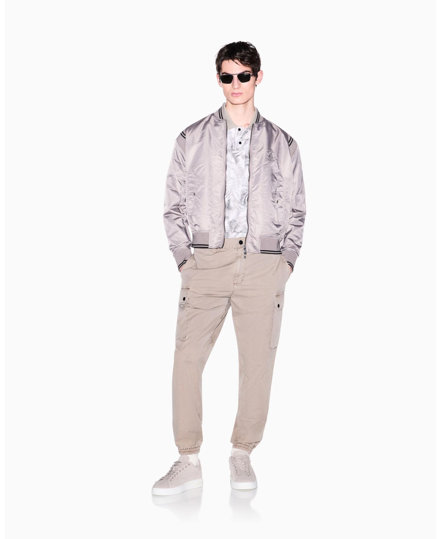 Men's IBIZA X Pique Leaf Print Polo Shirt